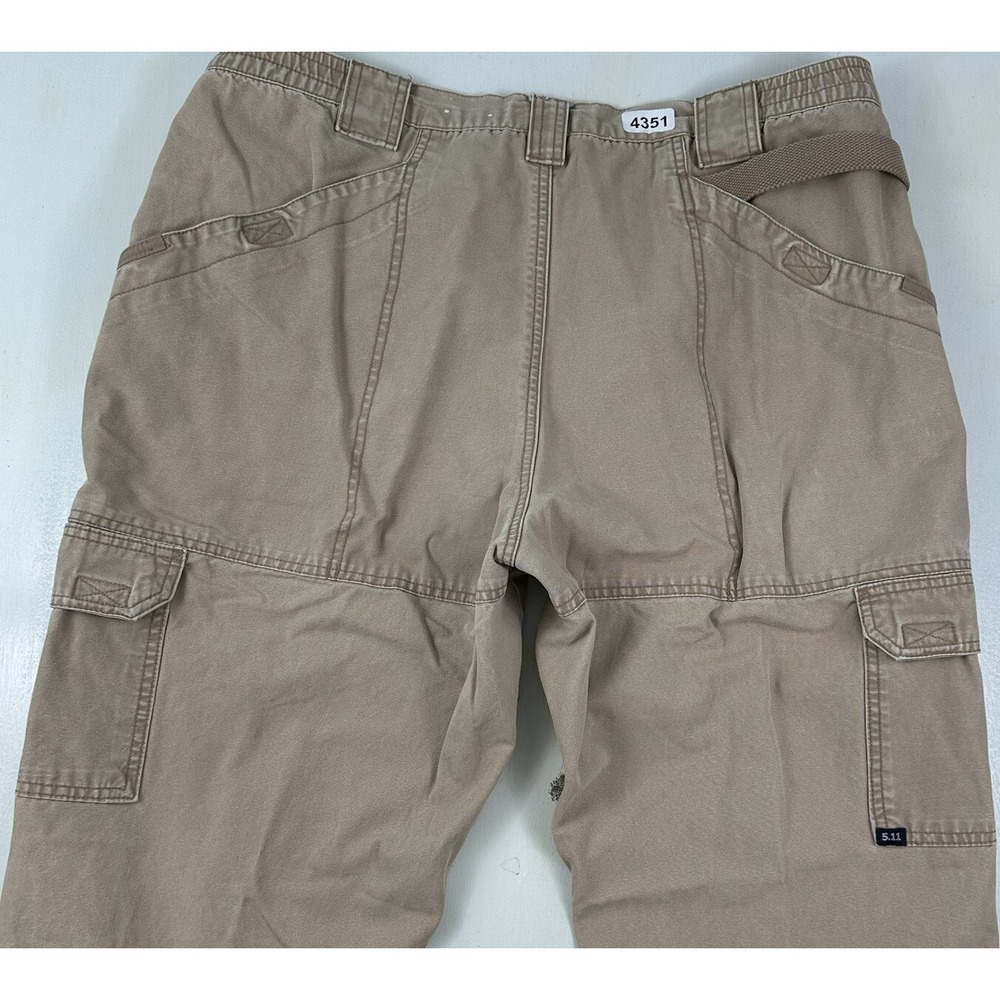5.11 Tactical Mens Act 38x32 Beige Cargo Pants Utility Military Canvas Cotton‎
